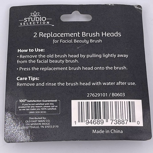 6 Studio Selection Replacement Brush Heads for Facial Beauty Brush 27629101 NWT - Picture 3 of 9